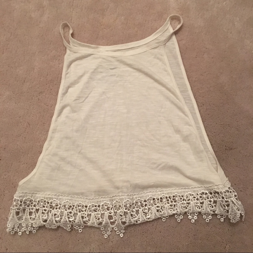 Open side cropped tank